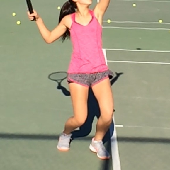 Pink lululemon strappy bra tank top - Picture 2 of 8